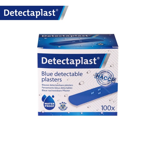 [DTH110878] Detectaplast - Röntgendetecteerbare pleister waterbestendig blauw (2,5x7,2 cm, 100 stuks)
