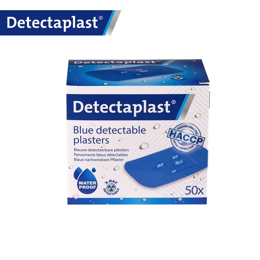 Detectaplast - Röntgendetecteerbare pleister waterbestendig blauw (5x7,2 cm, 50 stuks)