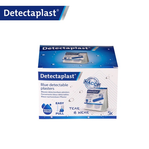 Detectaplast - Detecteerbare navulling Tear & Wear waterbestendig blauw (2,5x7,2 cm, 200 stuks)