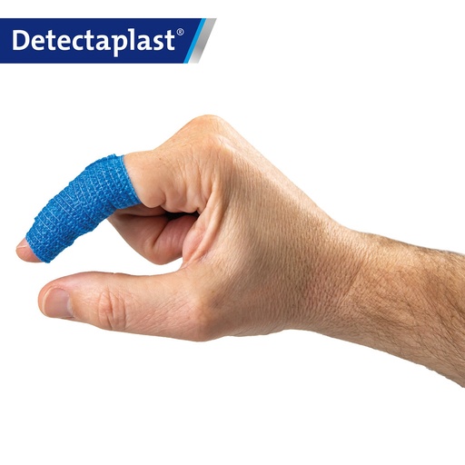 [DTH110900] Detectaplast - Detecteerbaar cohesief verband blauw (5 cm x 4,5 m)