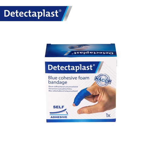 Detectaplast - Detecteerbaar foamverband blauw (6 cm x 4,5 m)
