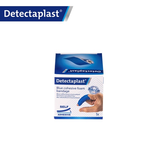 [DTH110909] Detectaplast - Detecteerbaar foamverband blauw (6 cm x 1 m)