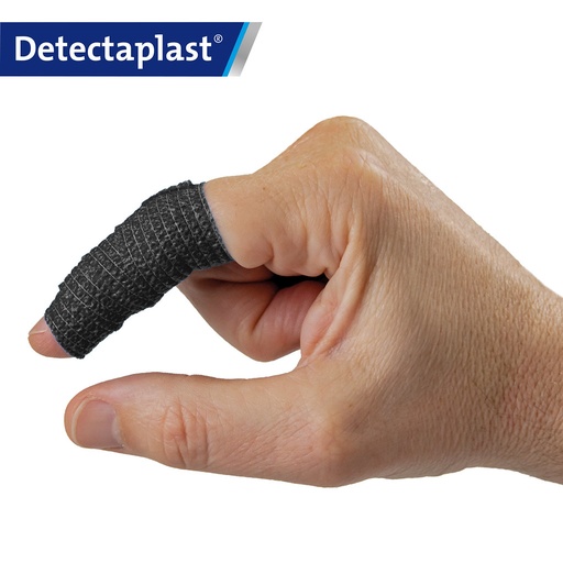 Detectaplast - Cohesief verband zwart (10 cm x 4,5 m)