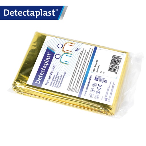 [DTH111058] Detectaplast - Reddingsdeken goud/zilver (160x210 cm)