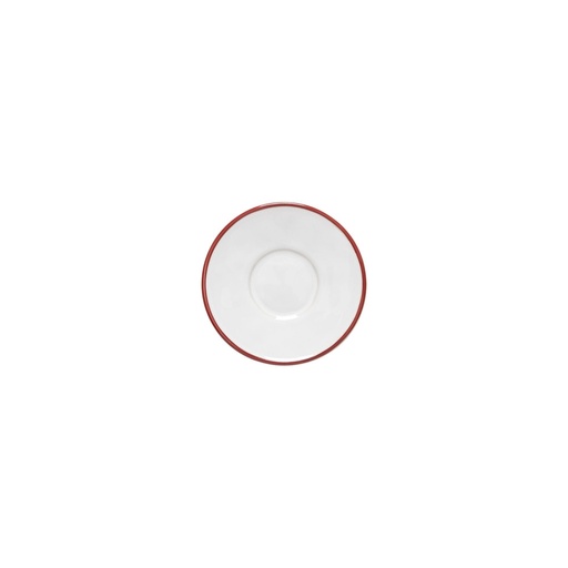 Costa Nova - Koffieschotel Beja white-red (13 cm, 6 stuks)