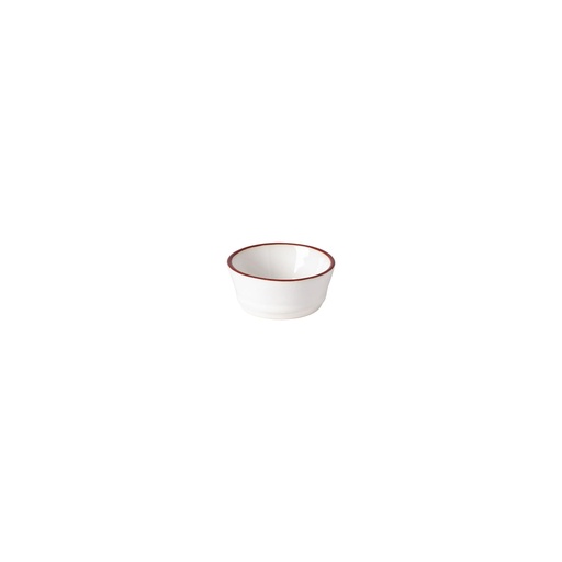 Costa Nova - Ramekin/botervloot Beja white-red (7 cm, 5 cl, 6 stuks)