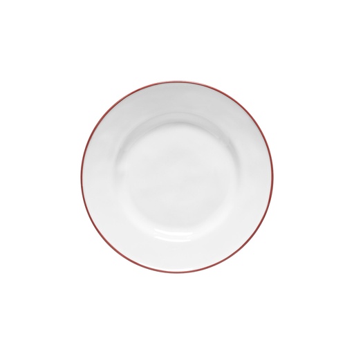 Costa Nova - Dessertbord Beja white-red (23 cm, 6 stuks)