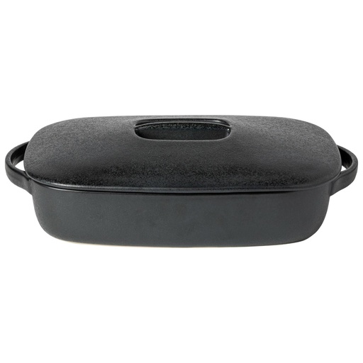 Costa Nova - Ovenschaal rechthoekig met deksel Boutique carbon black (40 cm, 360 cl, 1 stuk)