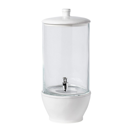Casafina - Drankdispenser glas met standaard Fontana wit (10,0 l, 1 stuk)