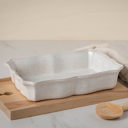 Casafina - Ovenschaal rechthoekig Impressions wit (30 cm, 220 cl, 1 stuk)