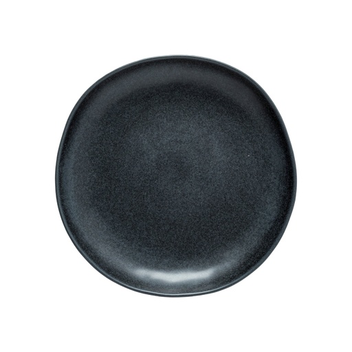 Costa Nova - Bord plat Livia matte black (28 cm, 6 stuks)