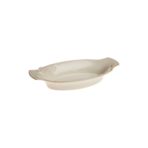 Casafina - Gratinschaal ovaal Madeira Harvest vanilla creme (25 cm, 38 cl, 2 stuks)