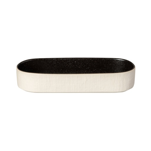 Costa Nova - Serveerplateau ovaal diep Nótos latitude black (25 cm, 57 cl, 6 stuks)