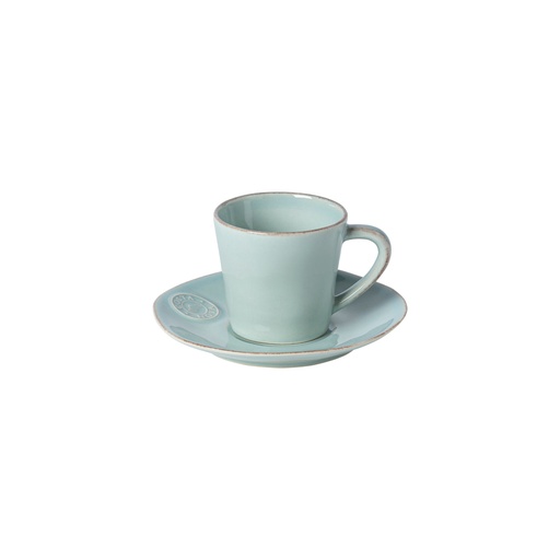Costa Nova - Theekop en schotel Nova turquoise (0,19 l, 6 stuks)