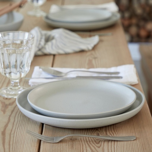 Casafina - Dessertbord Pacifica oyster grey (22 cm, 6 stuks)