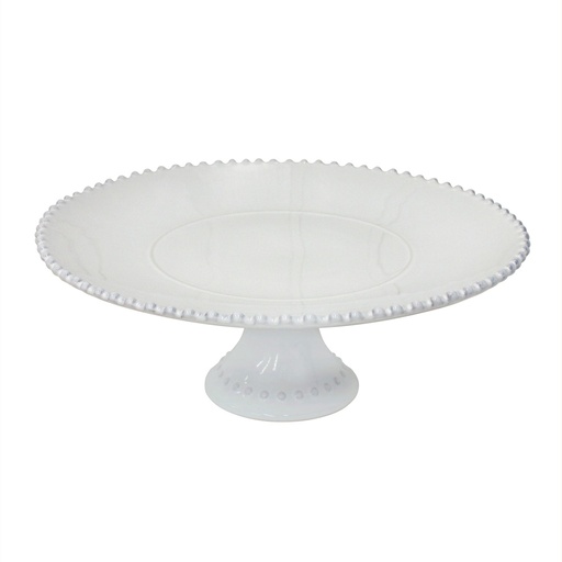 Costa Nova - Bord op voet Pearl wit (34 cm, 1 stuk)