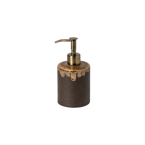 Casafina - Zeepdispenser Poterie Bath mocha-latte (11 cm, 30,4 cl, 1 stuk)