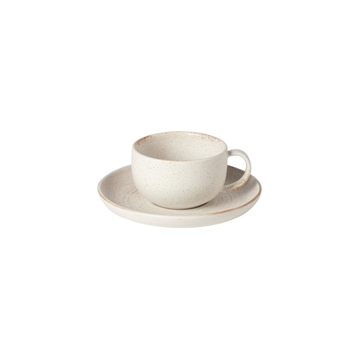 Casafina - Theekop en schotel Vermont cream (21,5 cl, 6 stuks)