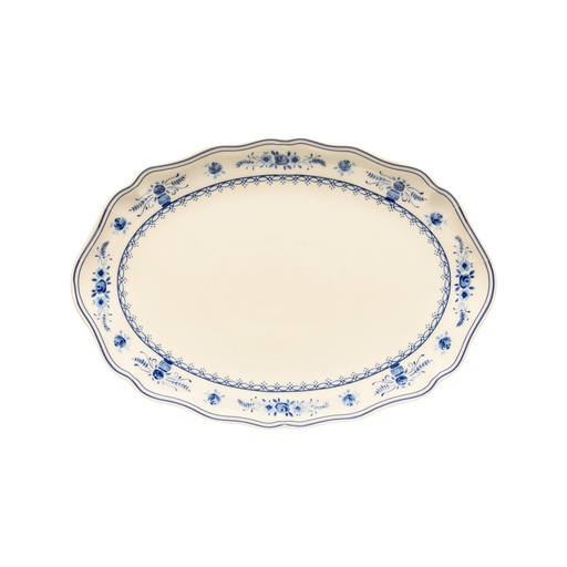 [DTH116685] Costa Nova - Serveerschaal ovaal Vila beige-blue (32 cm, 1 stuk)