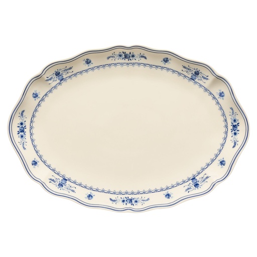 Costa Nova - Serveerschaal ovaal Vila beige-blue (40 cm, 1 stuk)