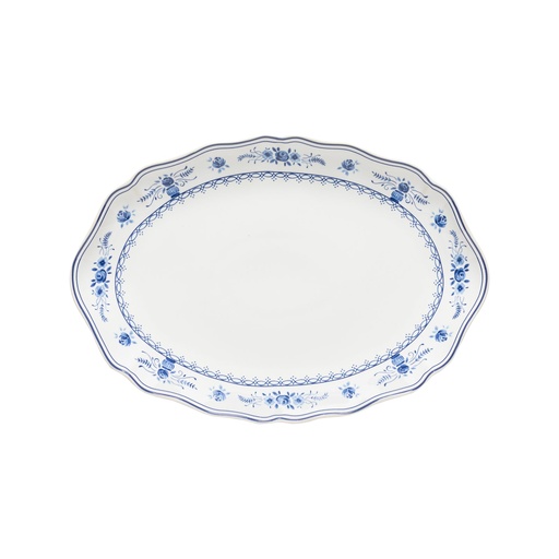 Costa Nova - Serveerschaal ovaal Vila white-blue (32 cm, 6 stuks)