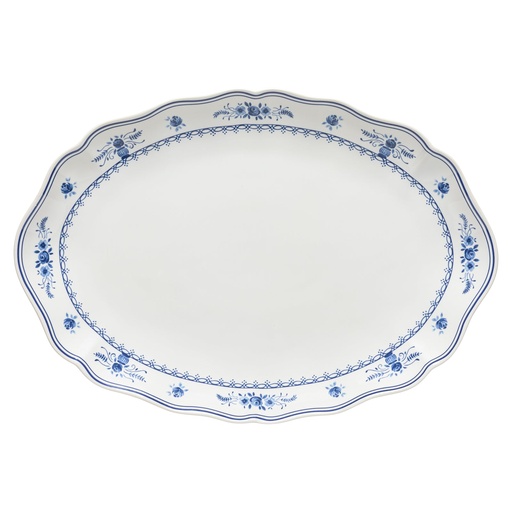 Costa Nova - Serveerschaal ovaal Vila white-blue (40 cm, 1 stuk)