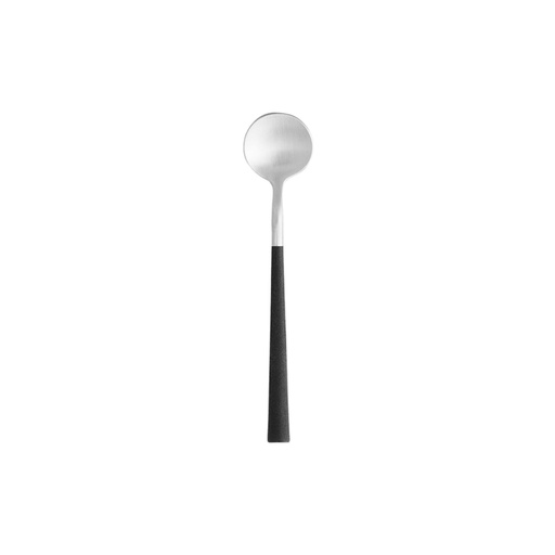 Costa Nova - Dessertlepel Mito brushed - black cable (16,6 cm, 12 stuks)