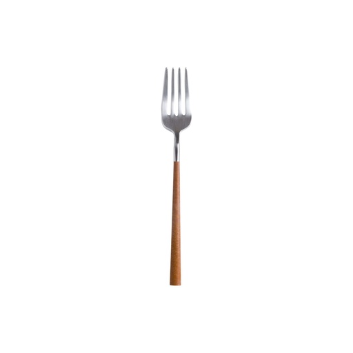 Costa Nova - Dessertvork Mito brushed - wooden cable (17,4 cm, 12 stuks)