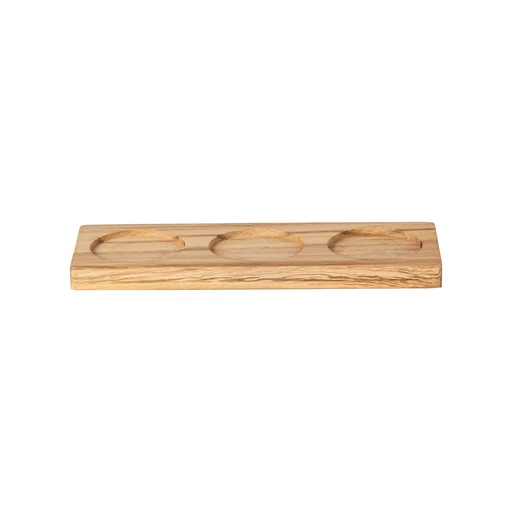 Costa Nova - Serveerplateau hout rechthoekig 3-vaks Aparte oak wood (25 cm, 1 stuk)