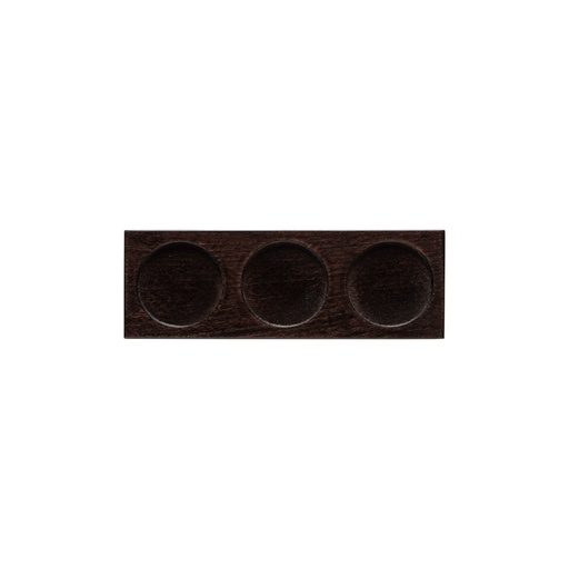 Costa Nova - Serveerplateau hout rechthoekig 3-vaks Nótos dark wood (25 cm, 1 stuk)