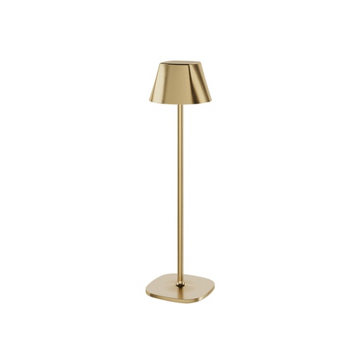 Duni - LED-lamp oplaadbaar Veya metaal goud (35 x Ø 10,8 cm, 1 stuk)