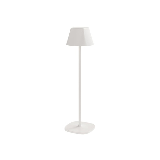 Duni - LED-lamp oplaadbaar Veya metaal wit (35 x Ø 10,8 cm, 1 stuk)