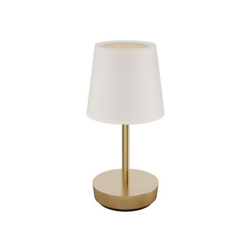 Duni - LED-lamp oplaadbaar Jay 2.0 metaal messing (21,2 x Ø 10,6 cm, 1 stuk)