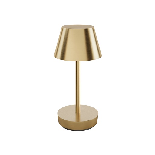 Duni - LED-lamp oplaadbaar Zelda 2.0 metaal messing (21,2 x Ø 10,5 cm, 1 stuk)