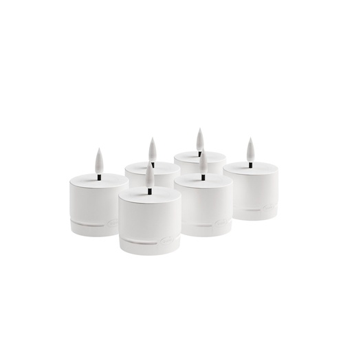 Duni - LED-kaars oplaadbaar DuniShine (3,8 x 5,7 cm, 6 stuks)