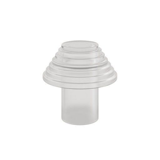 Duni - Lichtkap Ridge glas mat (13,8 x 11,8 cm, 6 stuks)
