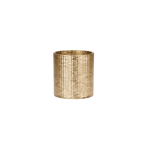 [DTH117638] Duni - Lichthouder Ripple glas goud (7,6 x 8,5 cm, 6 stuks)