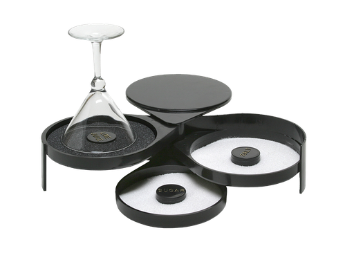 [DTH00060] Bar Professional - Glasrimmer Tools kunststof zwart (18 x 18 x 7,5 cm, 1 stuk)