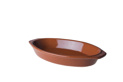 [DTH03037] Tapas Ovenschaal Classico 24 x 14 x 4 cm Aardewek Bruin