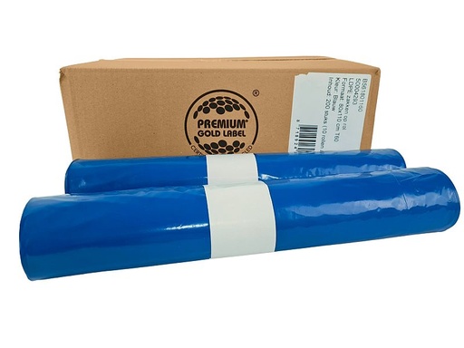 Afvalzak T60 blauw (80x110 cm, 200 stuks)