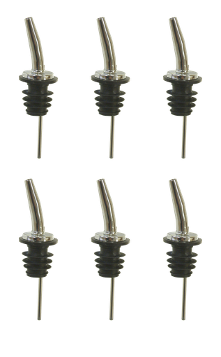 [DTH00104] Bar Professional - Schenker Free Pour verchroomd zilver (6 stuks)