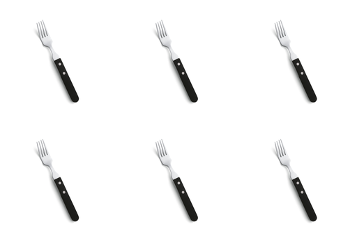 Amefa - Steakvork 7000 Steak Kunststof-rvs zilver (20,1 cm, 6 stuks)