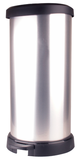[DTH03058] Curver Pedaalemmer Decobin 35 x 69 cm - 40 l Zilver Kunststof
