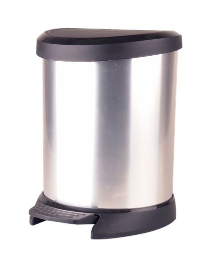 [DTH03059] Curver Pedaalemmer Decobin 28 x 27,5 cm - 5 l Zilver Kunststof