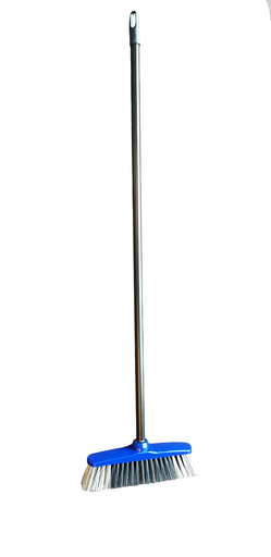 [DTH03323] Bezem met steel blauw (30 cm, steel 110 cm, 1 stuk)