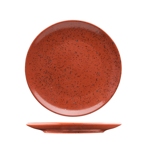 [DTH00431] Bord coupe diep rood (26 cm, 6 stuks)
