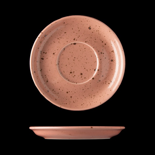 [DTH00576] Cappuccinoschotel zalmroze (15 cm, 6 stuks)
