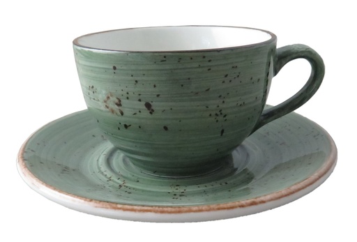 [DTH01436] Rustic cappuccinokop 30 cl* D groen (1 stuk)