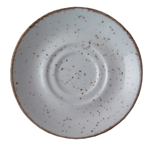 [DTH01444] Rustic cappuccinoschotel 16 cm* wit (24 stuks)
