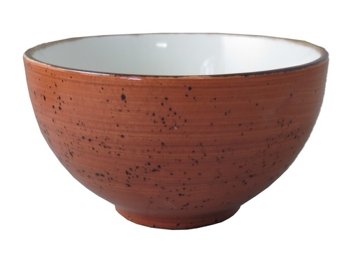 [DTH01508] Rustic kom rond 12,5 cm 40 cl* terra (24 stuks)